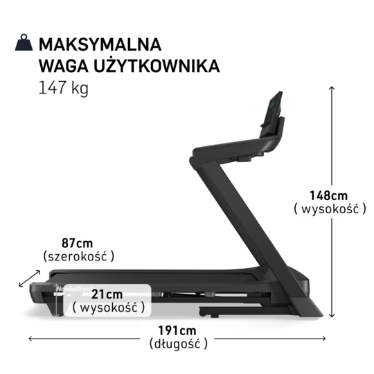 NORDICTRACK BIEŻNIA ELEKTRYCZNA T8