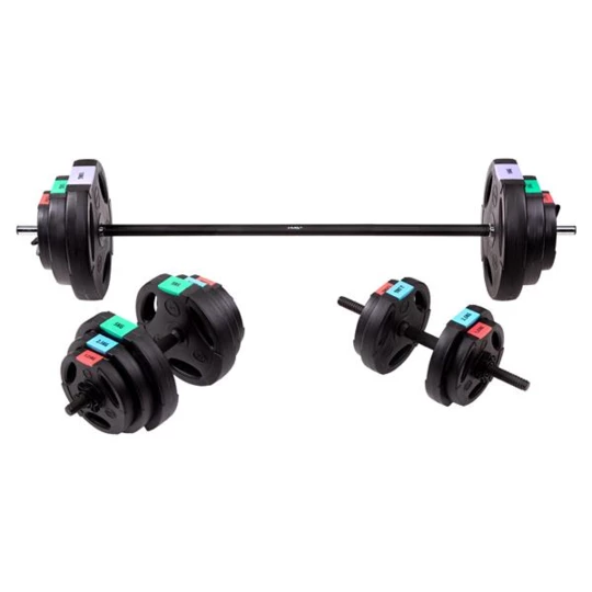 SGSP60 SET (3 CZĘŚCI) SZTANGA I SZTANGIELKI KOMPOZYT 62 KG HMS (17-57-026)