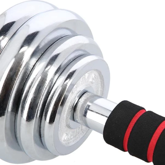 STC30 SZTANGIELKI-SZTANGA W WALIZCE CHROM 2x15KG HMS (17-59-113)
