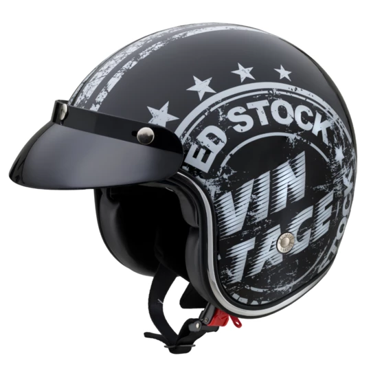 Kask motocyklowy otwarty W-TEC Café Racer - Kolor Zapasy vintage, Rozmiar L (59-60)